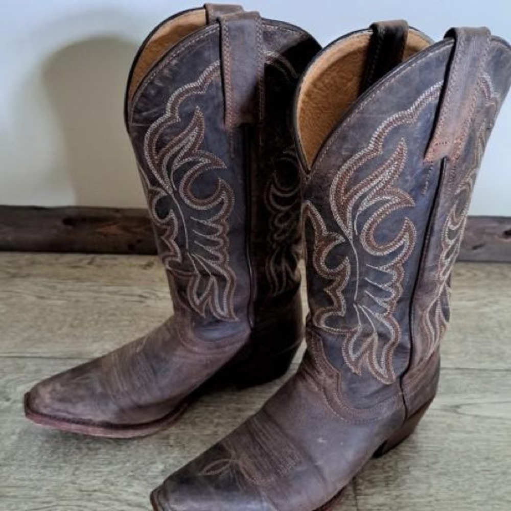 COPY - Shyanne- pointed toe, Brown Western boots.